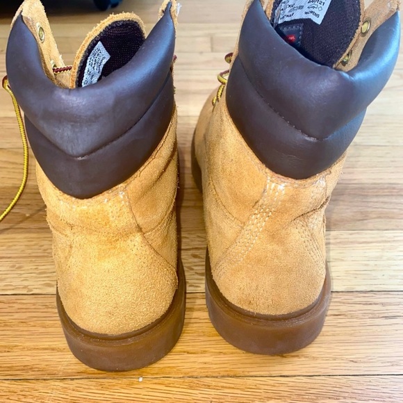 Timberland Jayne 6" Ortholite Waterproof Ankle Suede Beige Boot Sz 6 - Picture 4 of 11